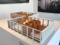 Model of the McCormick House by Mies van der Rohe, which is attached to the museum and housed the Playboy Architecture exhibit