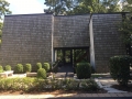 The front of the home is "laid back" into the ground.