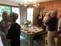 Fun mingling at the beautiful Lake Forest MCM home of CBB members