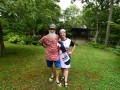 In front of our hosts' beautiful home.